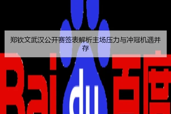 郑钦文武汉公开赛签表解析主场压力与冲冠机遇并存